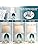 DwellGlow: Table Lamp Set of 2 Touch Control, Modern Coastal Teal Glass Bedside Lamp with 2 USB Ports, 3-Way Dimmable Beach Nightstand Lamps with White Fabric Shade for Living Room, Bedroom (LED Bulbs Included)